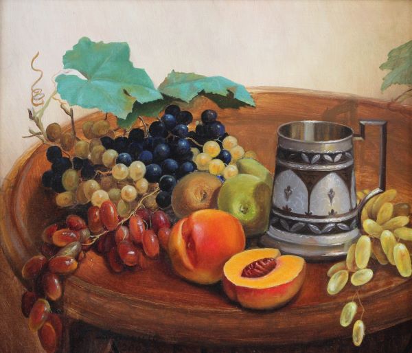 Натюрморт с кружкой, 2003, картина художника Геннадия Барциц