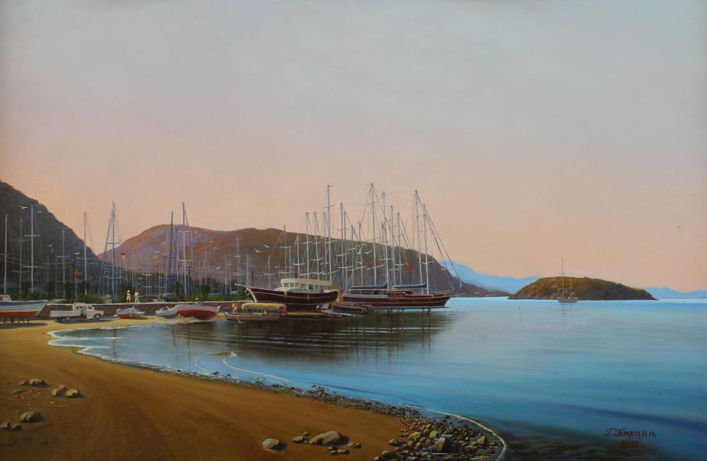 Морской вид в Бозбуруне, Турция, 2018