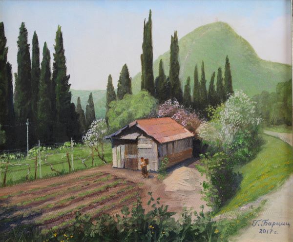 Новый Афон, цветет алыча, 2017