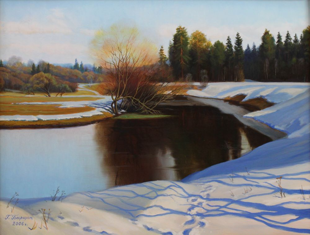 Весенний день на реке Уча, 2006